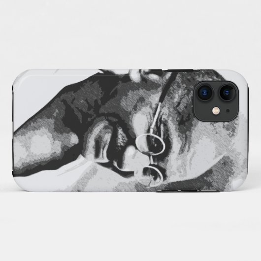 Gandhi iPhone Case (Achterkant (horizontaal))