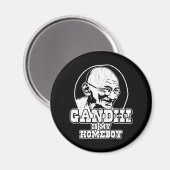 Gandhi is mijn Homeboy Magneet (Voorkant / Achterkant)