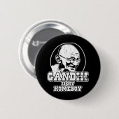 Gandhi is mijn Homeboy Ronde Button 5,7 Cm (Voorkant /achterkant)