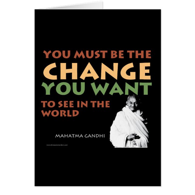 Gandhi-kaart (Voorkant)