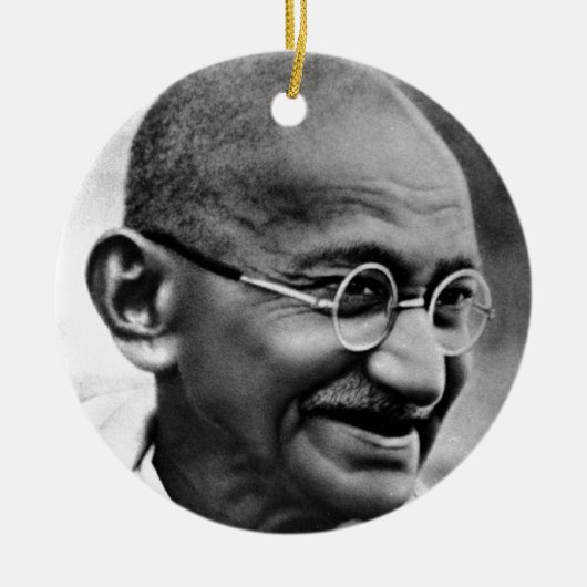 GANDHI KERAMISCH ORNAMENT (Voorkant)