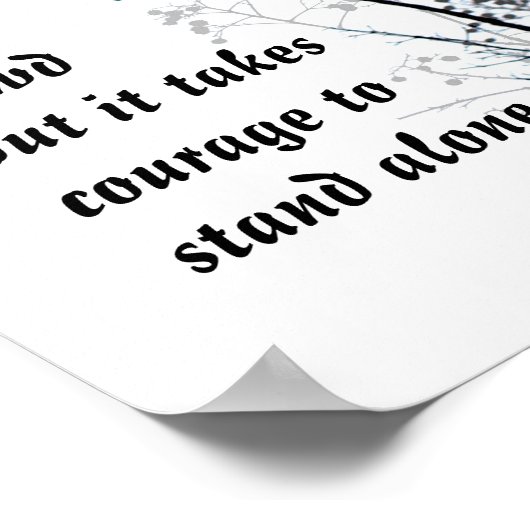 Gandhi motivatie citaat poster natuur kunst (Hoek)