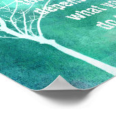 Gandhi motivatie quote poster met originele kunst (Hoek)