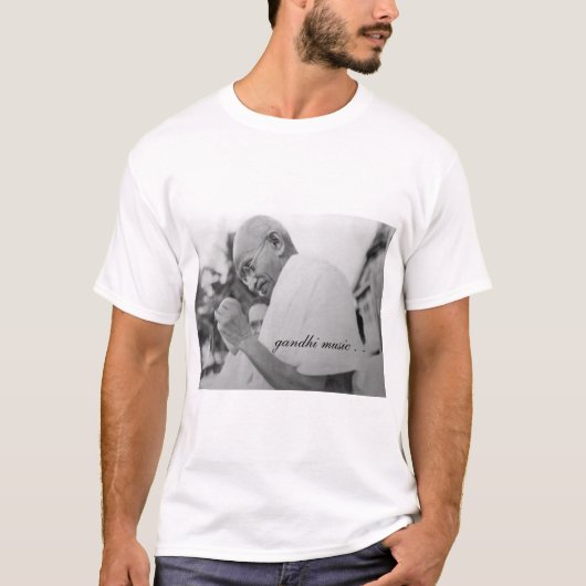 gandhi-muziek t-shirt (Voorkant)