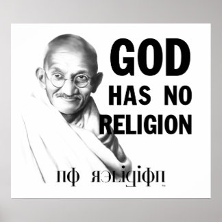 Gandhi over God Poster