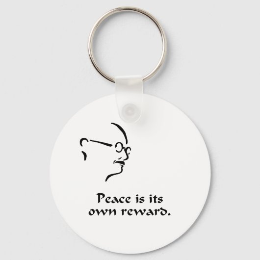 Gandhi Peace Sleutelhanger (Voorkant)