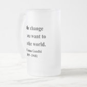 Gandhi Quote 1a Matglas Bierpul (Voorkant links)