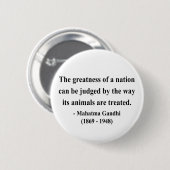 Gandhi Quote 2a Ronde Button 5,7 Cm (Voorkant /achterkant)