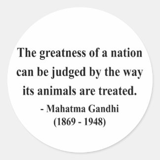 Gandhi Quote 2a Ronde Sticker