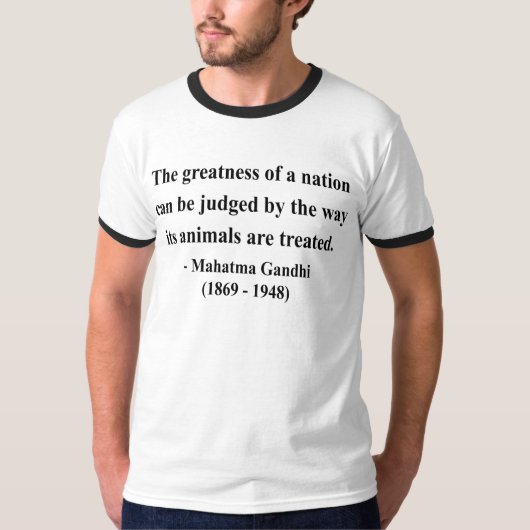 Gandhi Quote 2a T-shirt (Voorkant)