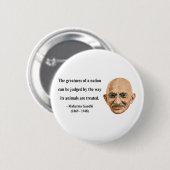 Gandhi Quote 2b Ronde Button 5,7 Cm (Voorkant /achterkant)