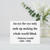 Gandhi Quote 3a Briefkaart (Staand voorkant)