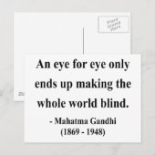 Gandhi Quote 3a Briefkaart (Voorkant / Achterkant)