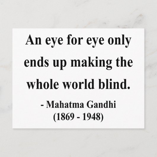 Gandhi Quote 3a Briefkaart (Voorkant)