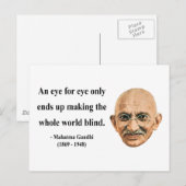 Gandhi Quote 3b Briefkaart (Voorkant / Achterkant)