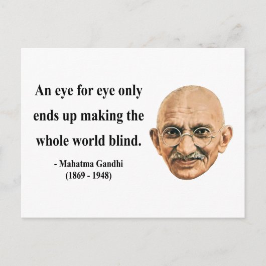 Gandhi Quote 3b Briefkaart (Voorkant)