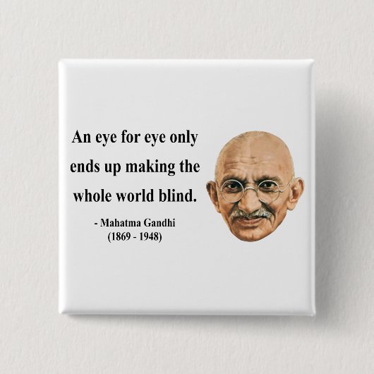 Gandhi Quote 3b Vierkante Button 5,1 Cm (Voorkant)