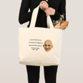 Gandhi Quote 4b Grote Tote Bag (Voorkant (product))