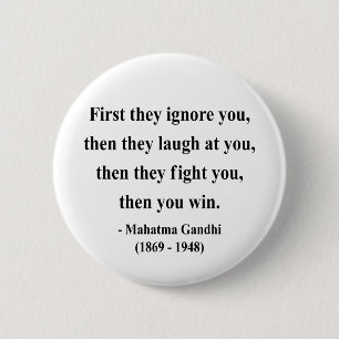 Gandhi Quote 5a Ronde Button 5,7 Cm