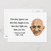 Gandhi Quote 5b Briefkaart (Voorkant / Achterkant)