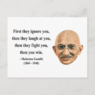 Gandhi Quote 5b Briefkaart