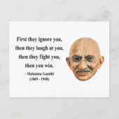 Gandhi Quote 5b Briefkaart (Voorkant)