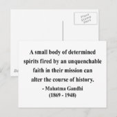 Gandhi Quote 6a Briefkaart (Voorkant / Achterkant)