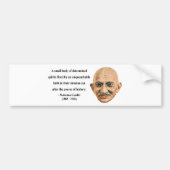 Gandhi Quote 6b Bumpersticker (Voorkant)