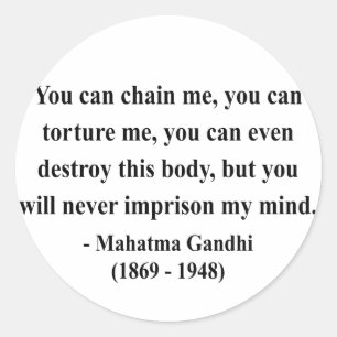 Gandhi Quote 7a Ronde Sticker