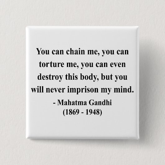 Gandhi Quote 7a Vierkante Button 5,1 Cm (Voorkant)