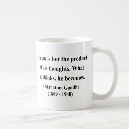 Gandhi Quote 8a Koffiemok (Rechts)