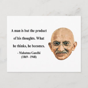 Gandhi Quote 8b Briefkaart