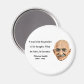 Gandhi Quote 8b Magneet (Voorkant / Achterkant)