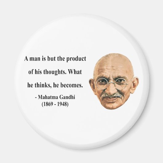 Gandhi Quote 8b Magneet (Voorkant)