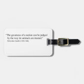 Gandhi Quote Bagagelabel (Voorkant horizontaal)