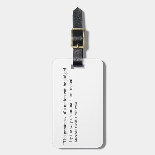 Gandhi Quote Bagagelabel (Voorkant verticaal)