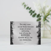 Gandhi Quote Briefkaart (Staand voorkant)