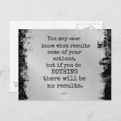 Gandhi Quote Briefkaart (Voorkant / Achterkant)