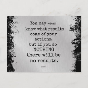 Gandhi Quote Briefkaart