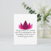 Gandhi Quote Briefkaart (Staand voorkant)