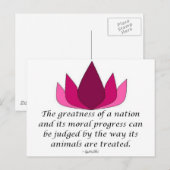 Gandhi Quote Briefkaart (Voorkant / Achterkant)