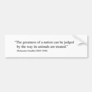 Gandhi Quote Bumpersticker