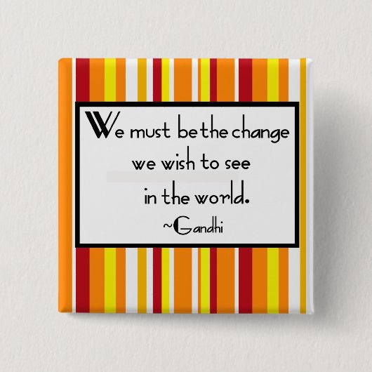 Gandhi Quote Button (Voorkant)