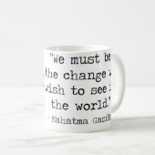 Gandhi Quote Coffee Mok (Voorkant rechts)