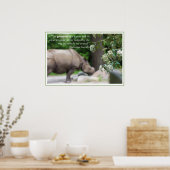 Gandhi Quote, de dieren goed behandelen Poster (Keuken)