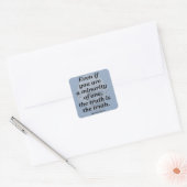 Gandhi Quote, De waarheid Vierkante Sticker (Envelop)