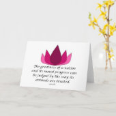 Gandhi Quote Kaart (Gele Bloem)