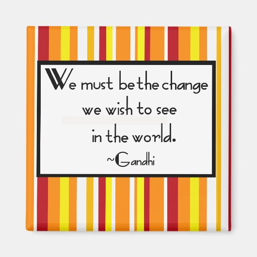 Gandhi Quote Magneet (Voorkant)