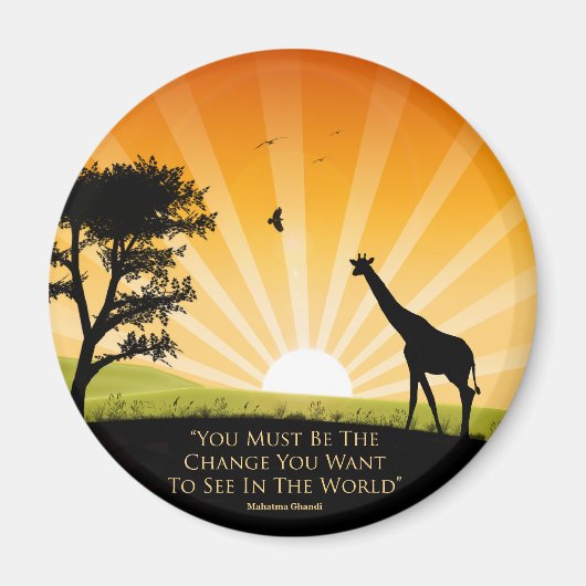 Gandhi Quote Magneet (Voorkant)