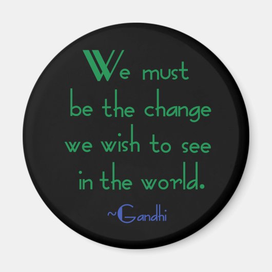 Gandhi Quote Magnet (Voorkant)